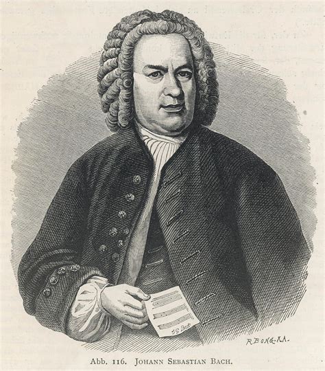 Johann Sebastian Bach German Organist 2 Drawing By Mary Evans Picture