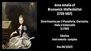 [Sheet music] Anna Amalia of Brunswick-Wolfenbüttel (1739-1807 ...