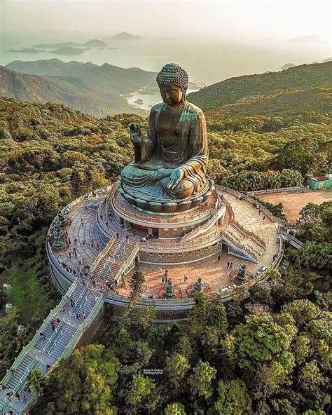 Majestic Statue Of Buddha Tian Tian Hong Kong 📸 Baruchgabsu
