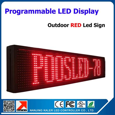 Outdoor Red Color Led Moving Text Display Led Sceen Led Sign Outdoor