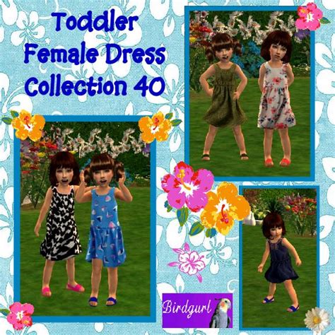 Birdgurls Sims 2 Creations Toddler Female Dress Collection 40