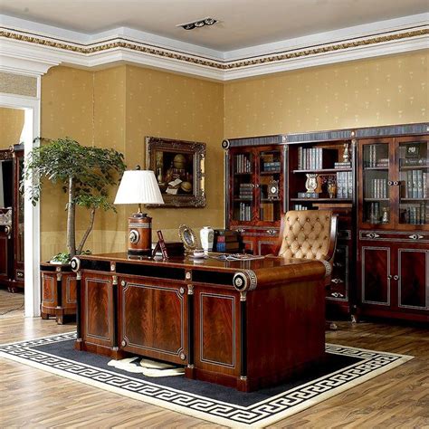 Antique Executive Desk Italy Style Antique Luxury Home Study Office