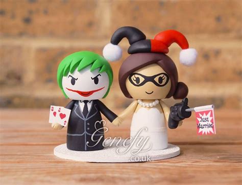 Joker And Harley Quinn Wedding Cake Topper By Genefy Playground
