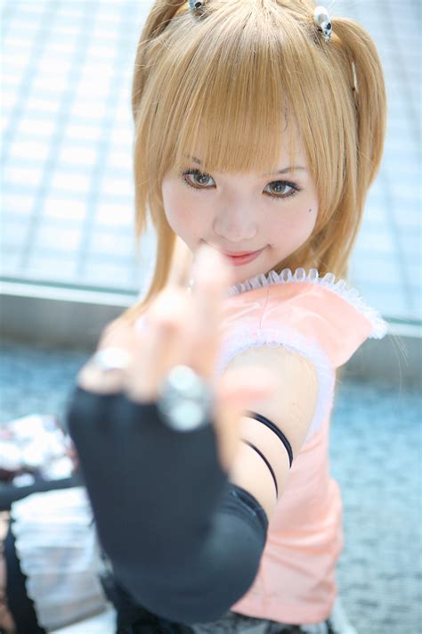 kipi san amane misa death note highres 1girl amane misa cosplay asian bangs blonde