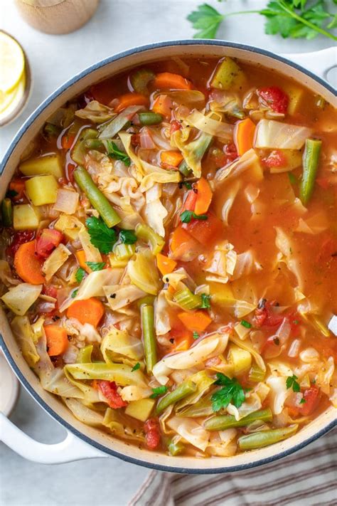 Easy Cabbage Soup Vegan Healthy The Simple Veganista