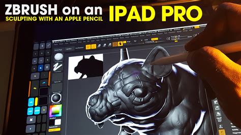 Sculpting In Zbrush 2020 On An Ipad Pro And Apple Pencil Using Easy