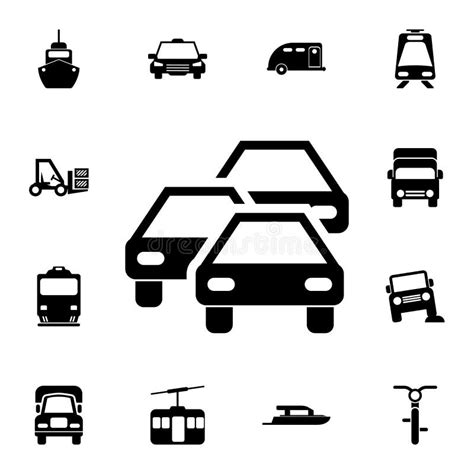 Traffic Jam Icon Detailed Set Of Transport Icons Premium Quality