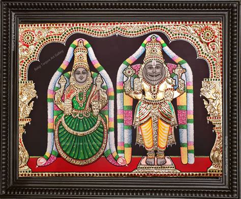 Lakshmi Narasimha Tanjore Painting Balajitanjoreartgallery