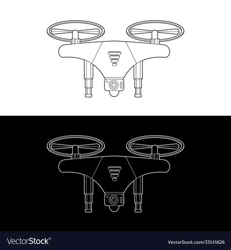 Drones 18 Royalty Free Vector Image Vectorstock