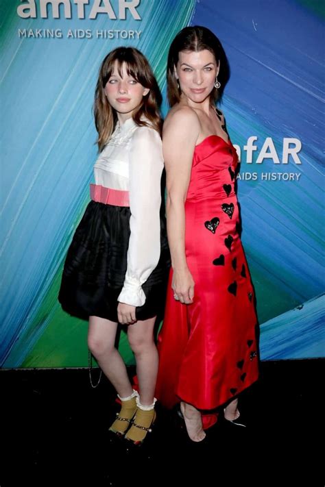 Milla Jovovich And Her Daughter Ever Were A Sensation At The Amfar Gala