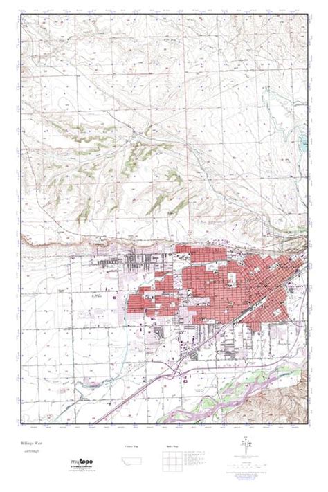 Mytopo Billings West Montana Usgs Quad Topo Map