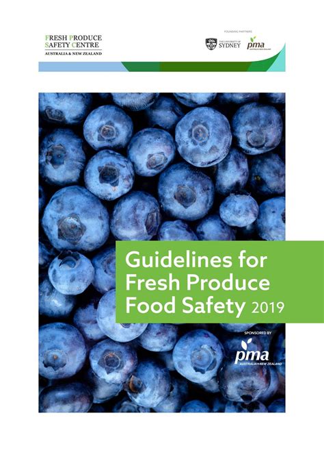 Guidelines For Fresh Produce Food Safety 2019 By Fresh Produce Safety