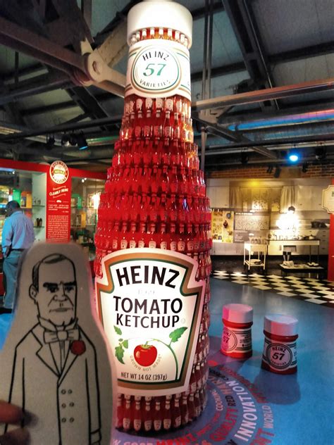 Flat William With The Giant Heinz Ketchup Bottle Made Of Heinz Ketchup