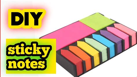How To Make Sticky Notes At Homediy Sticky Notessticky Notes For Kids