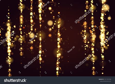 Golden Bokeh Sparkle Glitter Lights Luxury Stock Vector Royalty Free