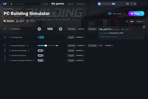 Pc Building Simulator Cheats And Trainer For Gog Trainers Wemod Hot