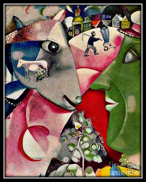 I And The Village Painting By Marc Chagall Pixels