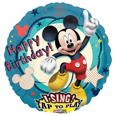 Loonballoon Singing Balloons 28″ Mickey Clubhouse Birthday Sing A Tune