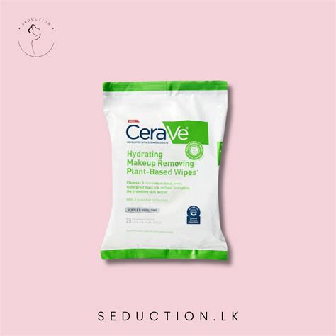 Cerave Hydrating Makeup Removing Plant Based Wipes 25 Pieces Seductionlk