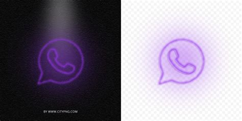 Whatsapp Logo Neon Light Png