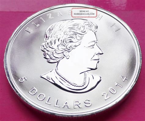 2014 Canada Maple Leaf 5 Five Dollar Silver 1oz Coin