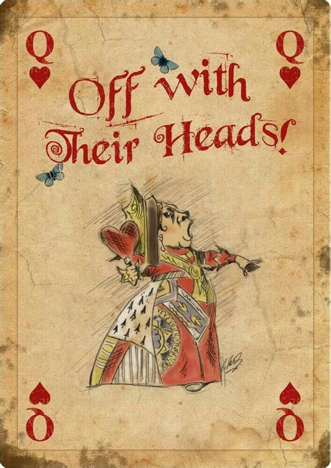 Off With Their Heads Alice In Wonderland Pinterest Konst Och