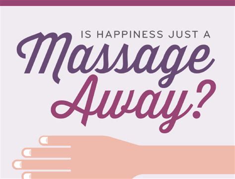 Is Happiness Just A Massage Away Infographic Visualistan