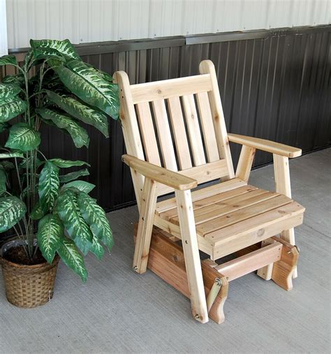 Amerihome double seat glider patio chair for indoor/outdoor use … Outdoor Traditional English Cedar Glider Chair *Unfinished ...