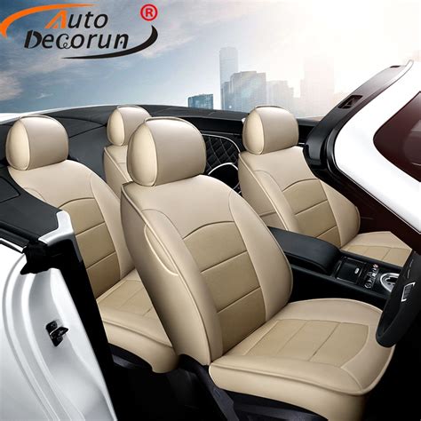 buy autodecorun custom fit genuine leather cover seats for peugeot 206cc seat