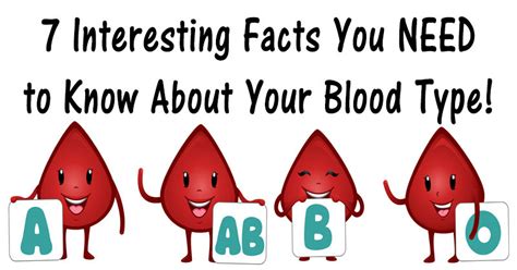 7 Interesting Facts You Need To Know About Your Blood Type