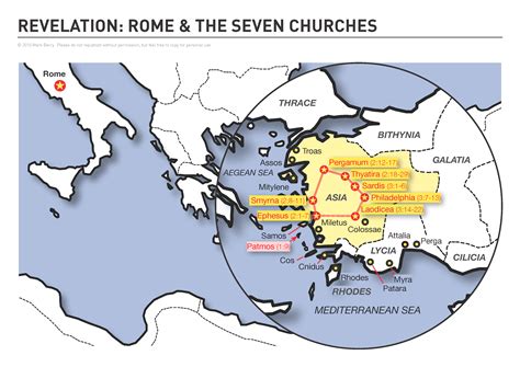 Map Of Where The 7 Churches In Revelation Are Located