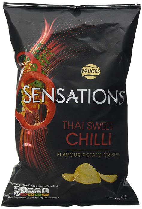 Walkers Sensations Thai Sweet Chilli Crisps 150g Approved Food
