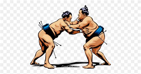 Sumo Wrestlers Royalty Free Vector Clip Art Illustration Sumo Clipart Stunning Free
