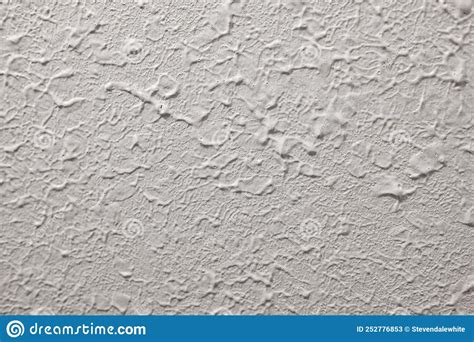 Stomp Brush Style Drywall Texture From The 1980s Stock Image Image