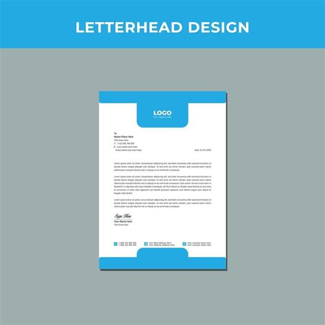 Professional Corporate Letterhead Design Template 3079683 Vector Art