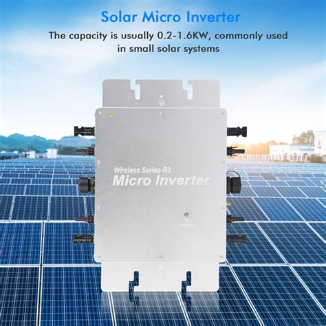 Mppt Micro Solar Inverter Grid Tie Wechselrichter M Wifi Monitorsystem