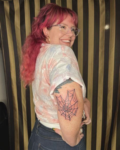 Barbary Rose On Twitter Got A Lil Spider Web Tat From My Friend Yesterday Https T Co