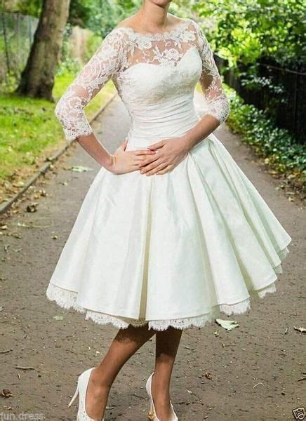 Timeless Chic Polly Tea Length Vintage 1950s Style Wedding Dress