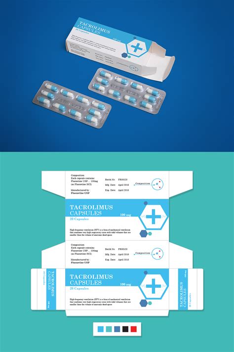 Pharmaceutical Medicine Packaging Design And Mock Up Psd