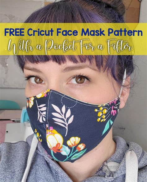 How to make best fit breathable face mask. Cricut Face Mask Pattern - Enza's Bargains in 2020 | Easy ...