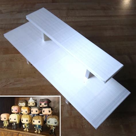 10 Inch 3 Tier White Funko Pop Display Shelf Stand Holds Up Etsy