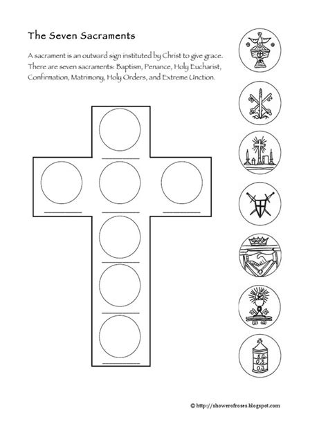 Free Printable 7 Sacraments Worksheet