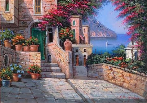Amalfi Coast View By Ernesto Di Michele In 2020 Italy Painting Diy