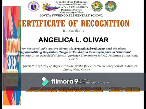 Deped Tayo Jovita Yuvienco Es Cavite Province Brigada Eskwela 2020