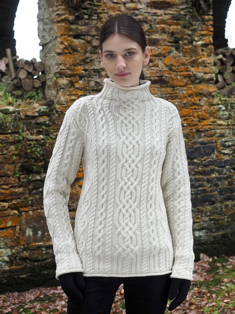 Celtic Ladies Aran Sweater By Natallia Kulikouskaya For Arancrafts Of