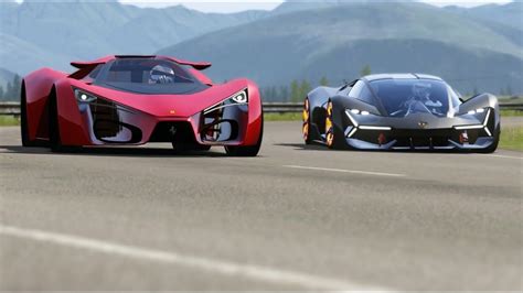 Lamborghini Terzo Millenio Concept Vs Ferrari F80 Concept At Highlands