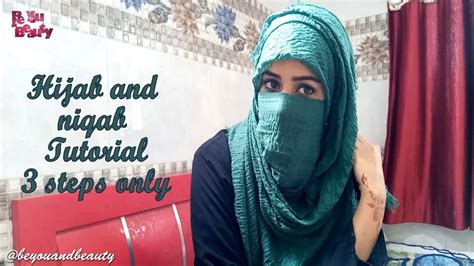 Simple Hijab And Niqab Tutorial With Steps Only Be You And Beauty Youtube