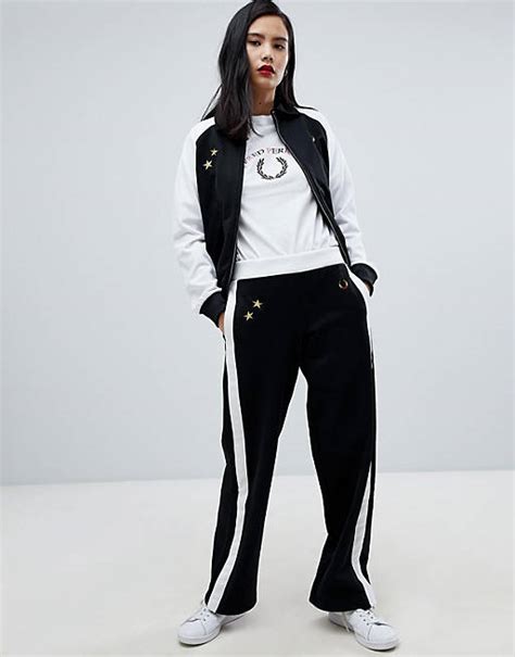 Fred Perry X Bella Freud Colourblock Tracksuit Bottom Asos