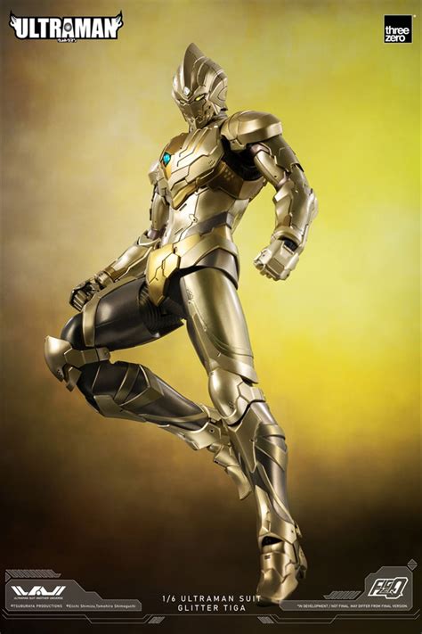 Threezero Figzero 16 Ultraman Suit Glitter Tiga Metallic Golden And