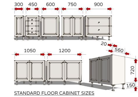 When choosing a size for base cabinets, remember that the sizes are from floor to top of cabinet box—they don't include the thickness of whatever base kitchen cabinets are the workhorses of kitchen design, installed directly on the floor. Standard Dimensions For Australian Kitchens (Illustrated ...
